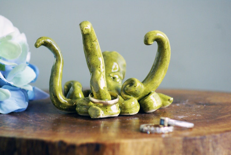 Octopus Ring Holder Handmade Ceramic Ring Holder Etsy