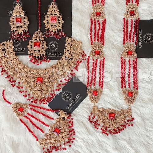 Gold Plated New Design Indian Pakistani Jewellery Fro Bridal Etsy