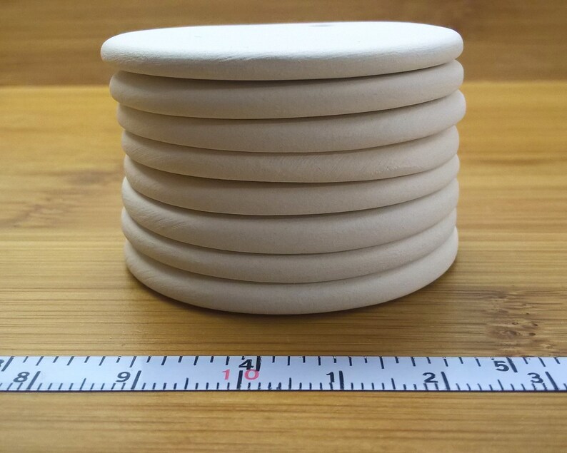 8 Round 4.5cm Ceramic Blanks. for Painting/decoupage/etc Etsy