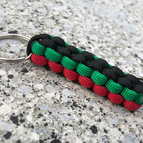 Skoda Style Farben Octavia Fabia vRS WRC Kundgebung Paracord Schlüsselanhänger - Weihnachtsgeschenk