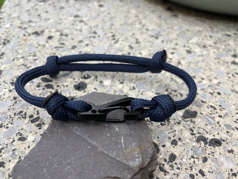 Paracord Carabiner Bracelet Climbing adjustable wristband Etsy