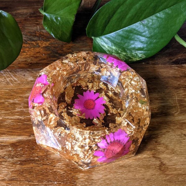 Flower Resin Ashtray Etsy