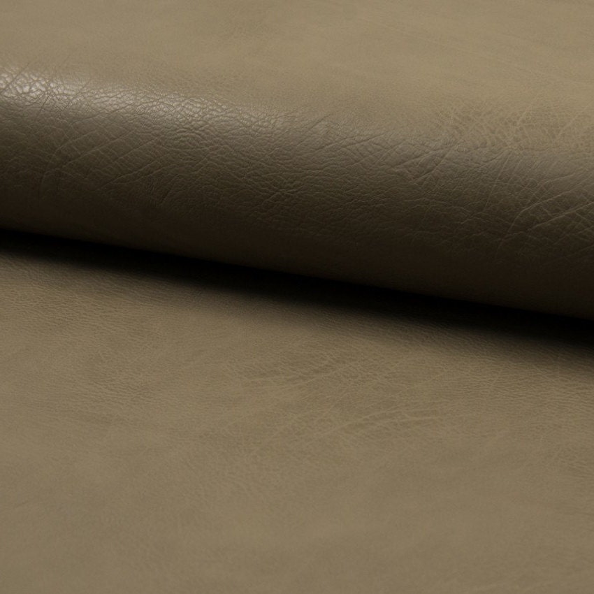 Kunstleder Vintage Lederimitat Khaki Beige Rot-Braun | Etsy