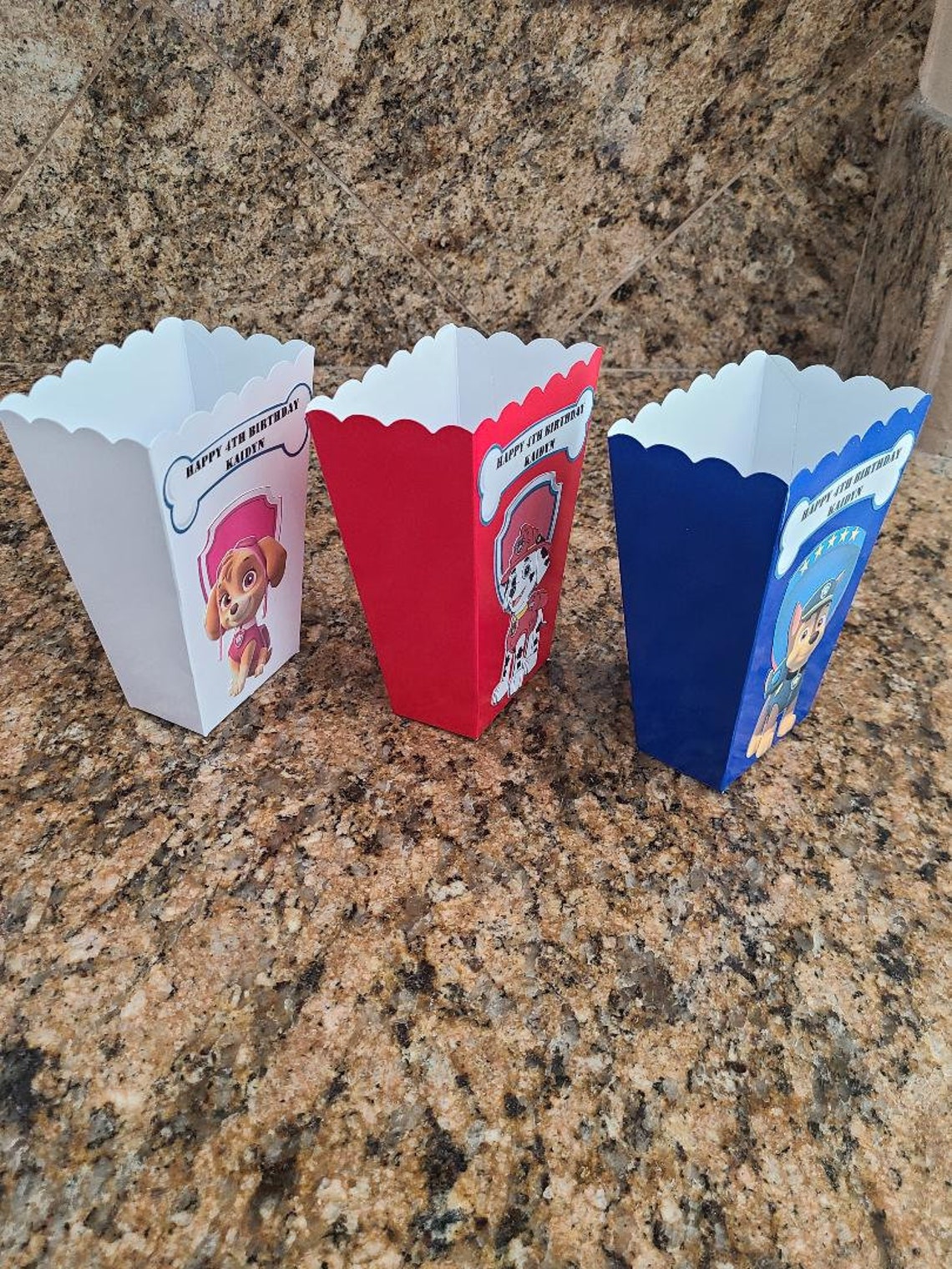 6 Paw Patrol Popcorn Boxes | Etsy