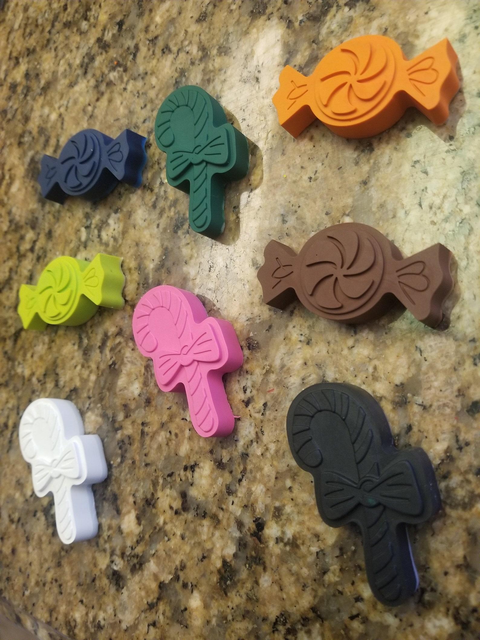 5 Candy/ Candy Cane Crayons Etsy