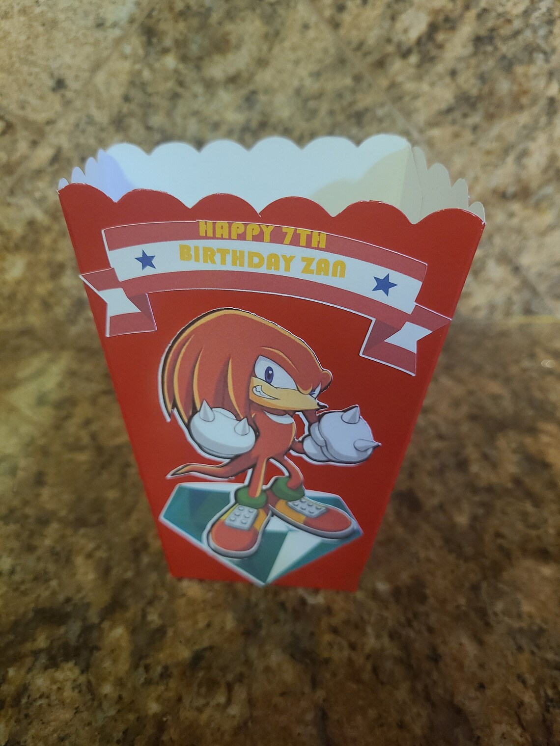 4 Sonic the Hedgehog Popcorn Boxes Etsy