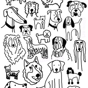 Verschillende Doggos wenskaart