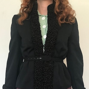 Vintage Wool Fitted Women&#39;s Blazer