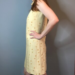 1960s Embroidered Shift Dress image 3