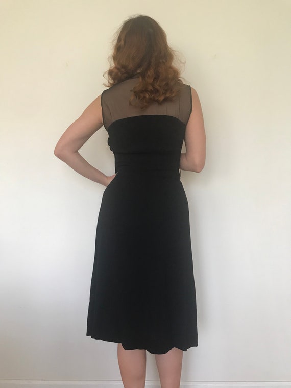 1940s sequined Little Black Dress - image 3