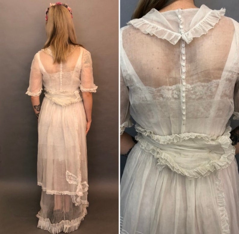 Fairytale 1910s Wedding Dress image 7