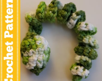 Crochet Worry Pet Snake PATTERN: Beginner Friendly (PDF Download)