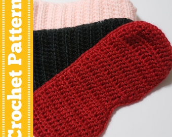 Crochet Sleep Mask Pattern: Oversized, Double Layer (PDF Pattern)