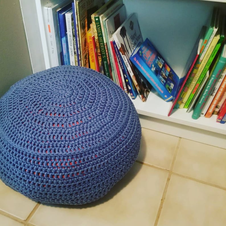 ottoman Drawstring Floor Pouf