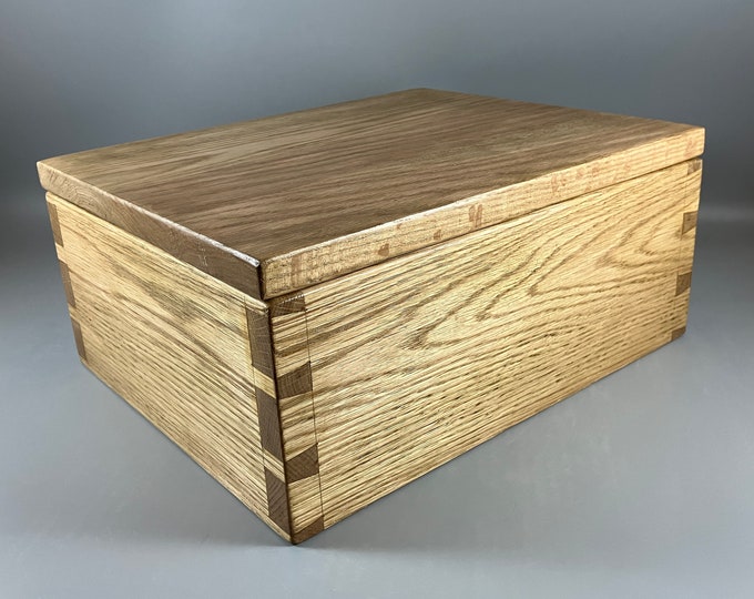 Large Box - Solid Oak - Item #297 (13 1/8 X 10 1/2 X 5 3/4 Inches Tall ...