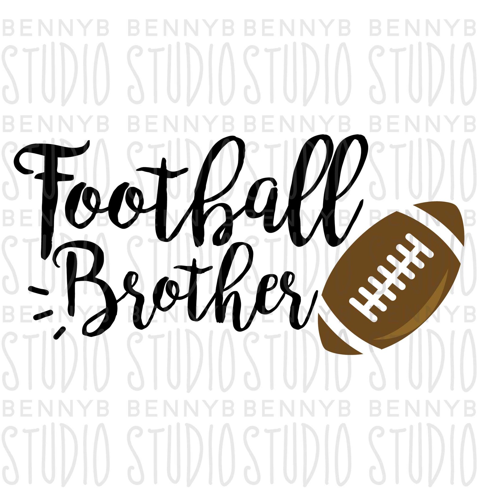 Football Brother Svg Football Svg Football Sibling Football - Etsy