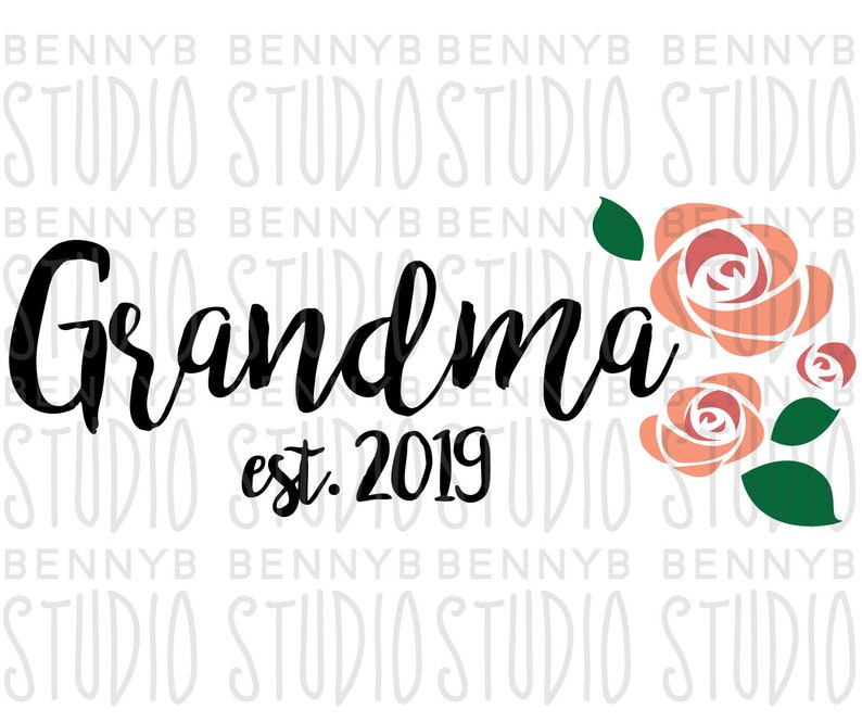 Download Grandma Est 2019 svg New Grandma svg Mother's Day svg | Etsy