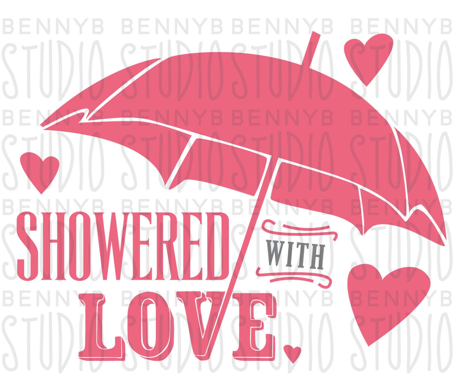 Baby Shower SVG Showered with Love Svg Baby Shower Sign Etsy
