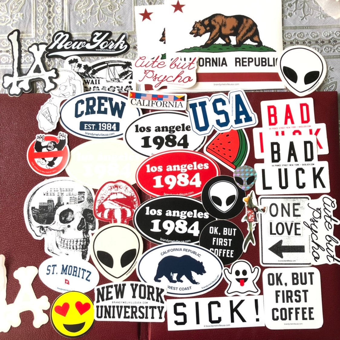 RARE Brandy Melville Stickers Chosen Random 5 10 15 Etsy