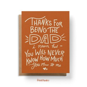 Father Figure Card, Step Dad Father's Day Card, Step Dad Card, Card for Dad, Father's Day Card, Father Figure Gifts