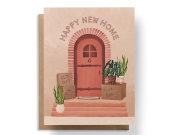 Happy New Home Card, Funny Housewarming Card, New Apartment Card, Housewarming Card, Moving Cards, Funny New Home Card, Home Sweet Home Card