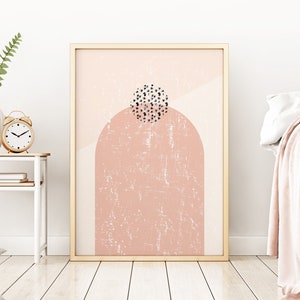 Mid Century Modern Art Print, Abstract Art Print, Geometric Printable Wall Art, Boho Decor, Minimalist Art Print, Digital Download Printable