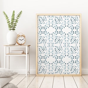 Botanical Watercolor Prints, Botanical Wall Art, Watercolor Wall Art, Housewarming Gift, Greenery Wall Art, Printable Wall Art, Blue