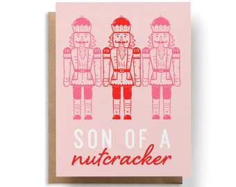 Son of a Nutcracker Christmas Card, Funny Christmas Card, Buddy the Elf, Christmas Cards for Friend, Fun Christmas Card, Elf Christmas Card