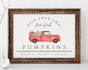 Watercolor Pumpkin Printable Art, Halloween Art Print, Fall Printable Art, Thanksgiving Decor, Fall Wall Art, Printable Wall Art, Rustic Art