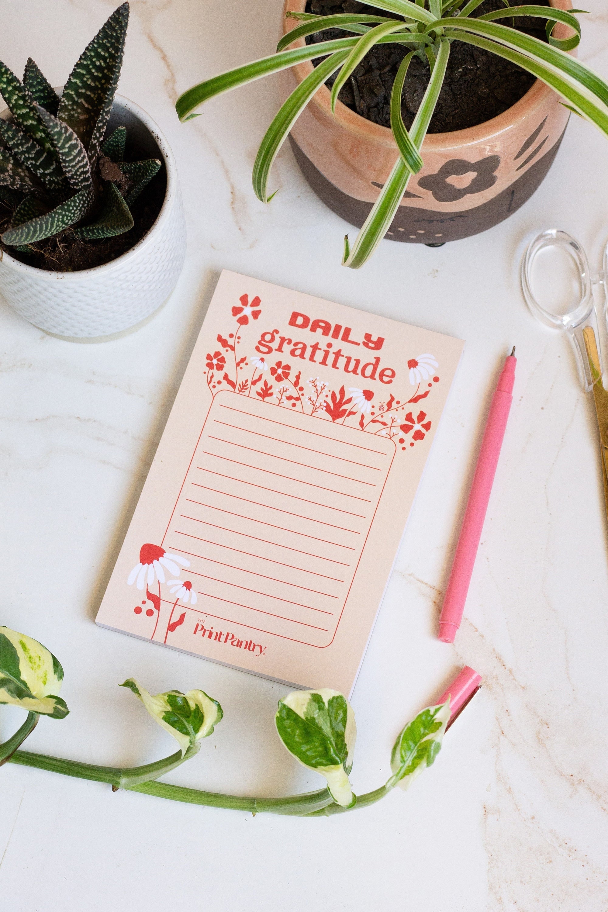 Daily Gratitude Notepad, Gratitude Journal, Gratitude List, Self Care ...