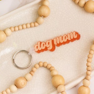 Coffee Keychain Dog Mom Keychain Dog Paw Print Charms Dog Mother Coffee Lover Gi