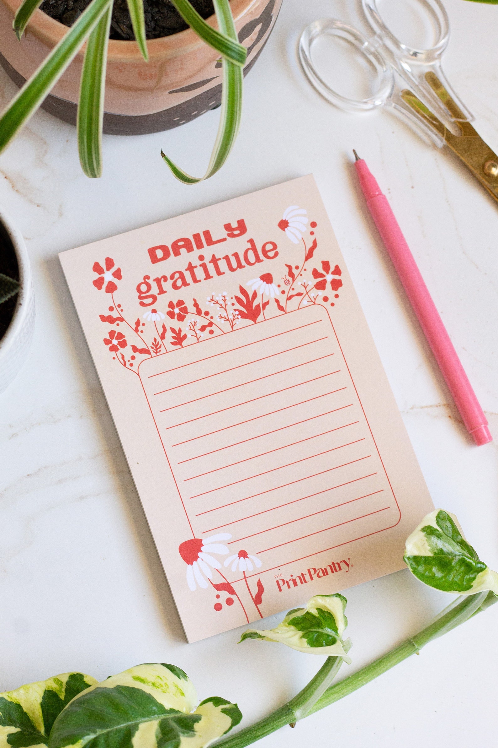 Daily Gratitude Notepad, Gratitude Journal, Gratitude List, Self Care ...