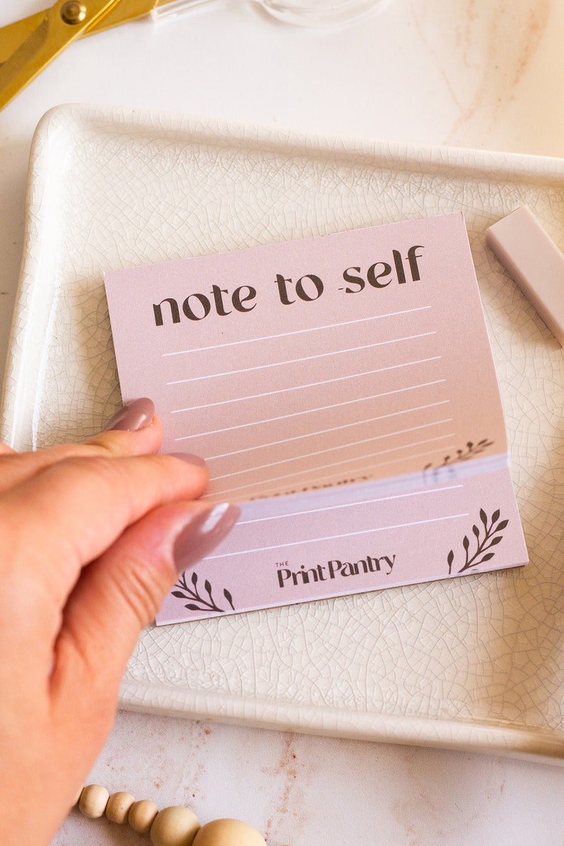 Mini Note to Self Notepad Mini Notepad Daily Notes Mini Etsy