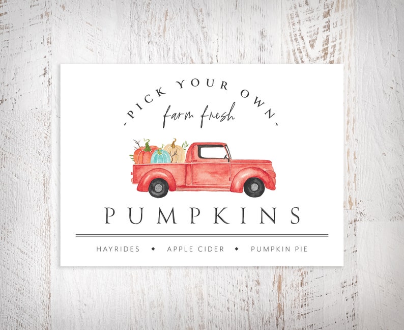 Watercolor Pumpkin Printable Art, Halloween Art Print, Fall Printable Art, Thanksgiving Decor, Fall Wall Art, Printable Wall Art, Rustic Art image 7