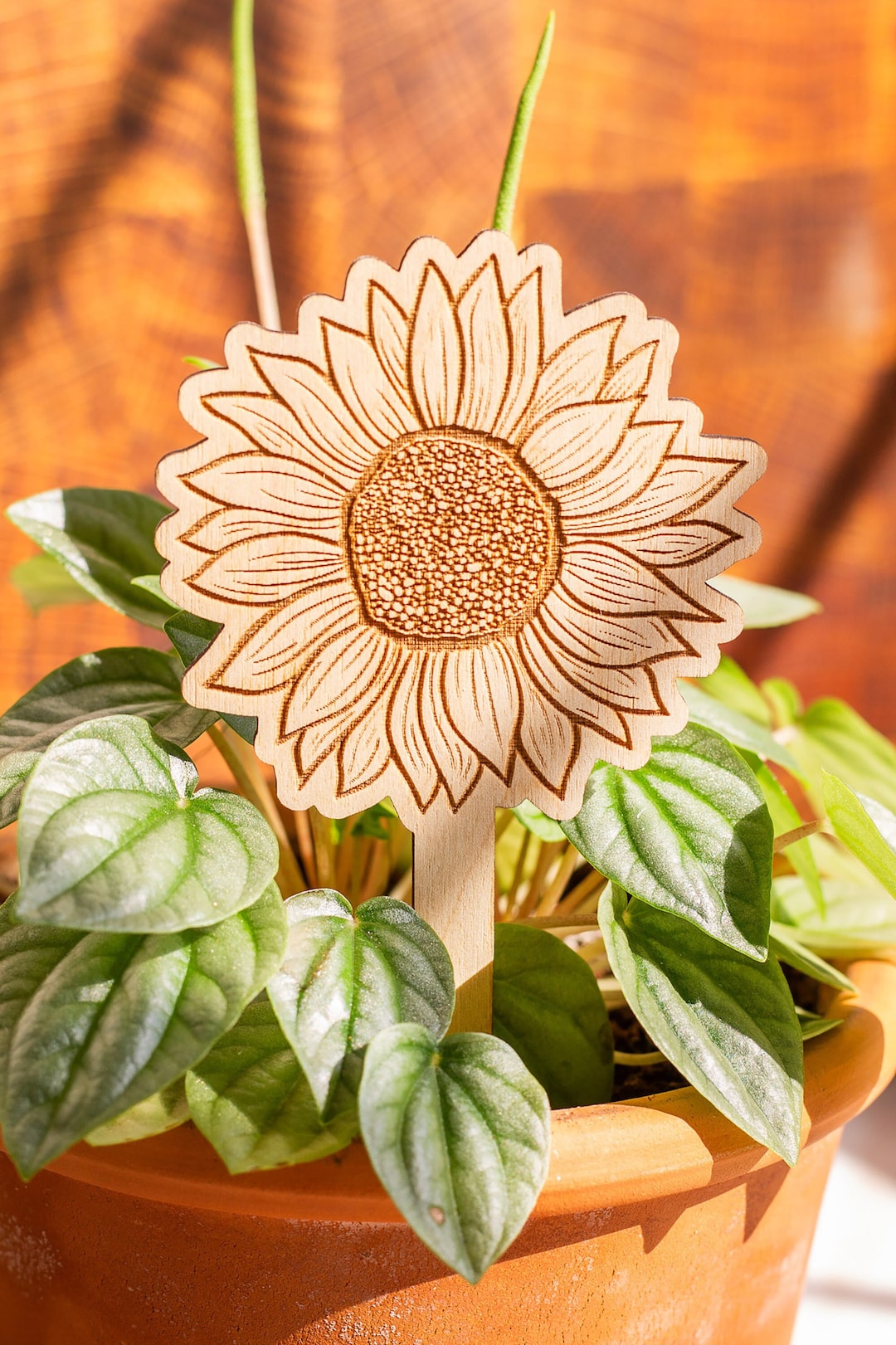 Sunflower Plant Stake, Plant Markers, Garden Stakes, Garden Decor