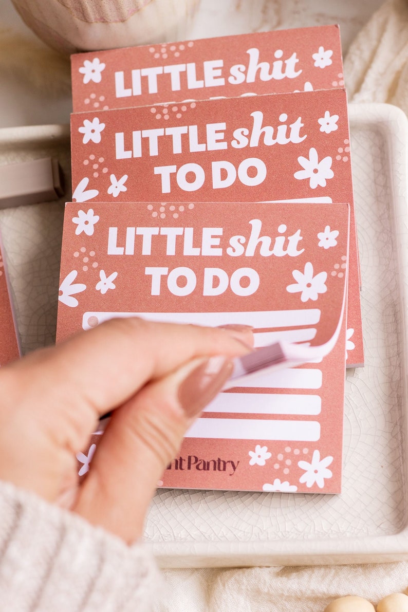 Shit To Do Notepad Bundle, Floral Notepads, Shit List Notepads, Coworker Gifts, Work To Do List, Work Organization Notepad, Funny Notepads image 4