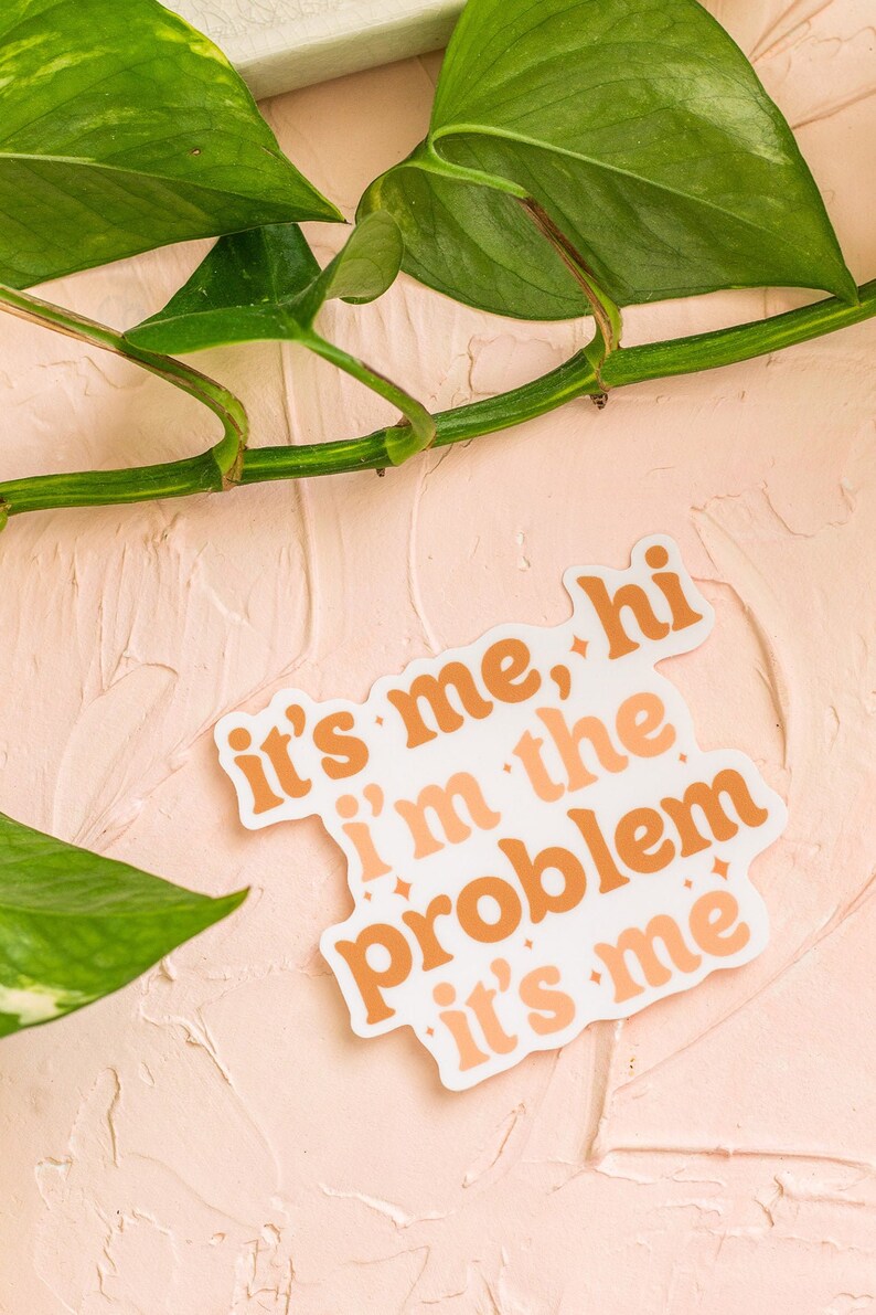 Im the Problem Sticker, Weatherproof Vinyl Sticker, Laptop Sticker image 4