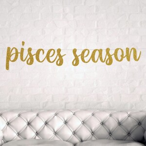 DIY Glitter Pisces Birthday Banner: Customizable Party Decoration