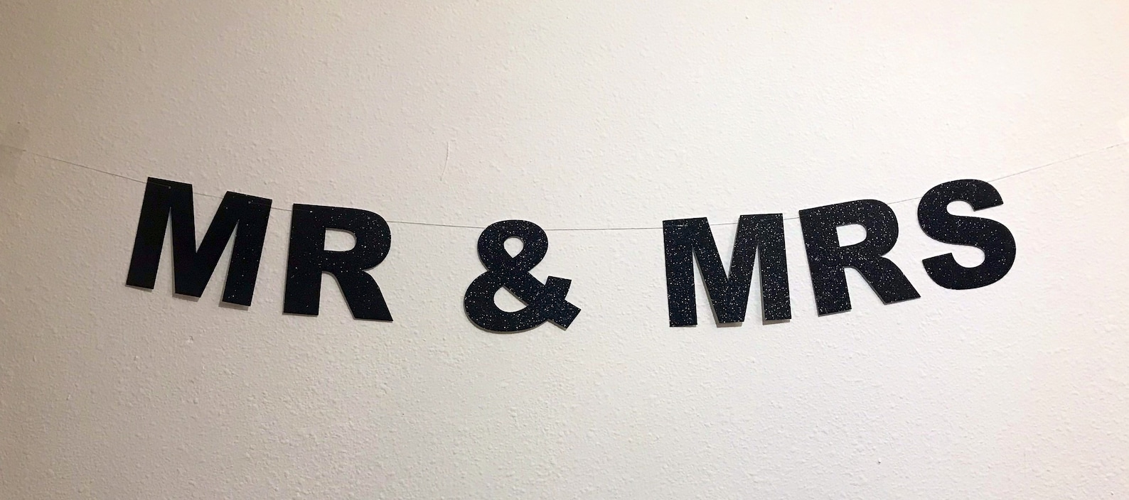 Mr and Mrs Banner Mr and Mrs Sign Wedding Day Banner Bride Etsy