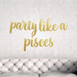 DIY Glitter Pisces Birthday Banner: Party Like a Pisces
