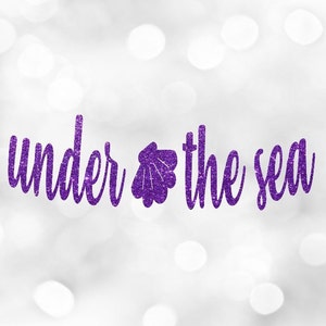 DIY Under the sea banner , Mermaid Party, mermaid decorations, custom mermaid banner , Mermaid Banner, mermaid photo prop, mermaid backdrop