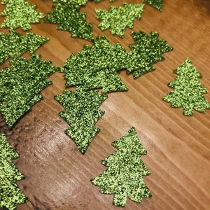 Glitter Christmas Tree Confetti: Holiday Table Decor (50 Pieces)
