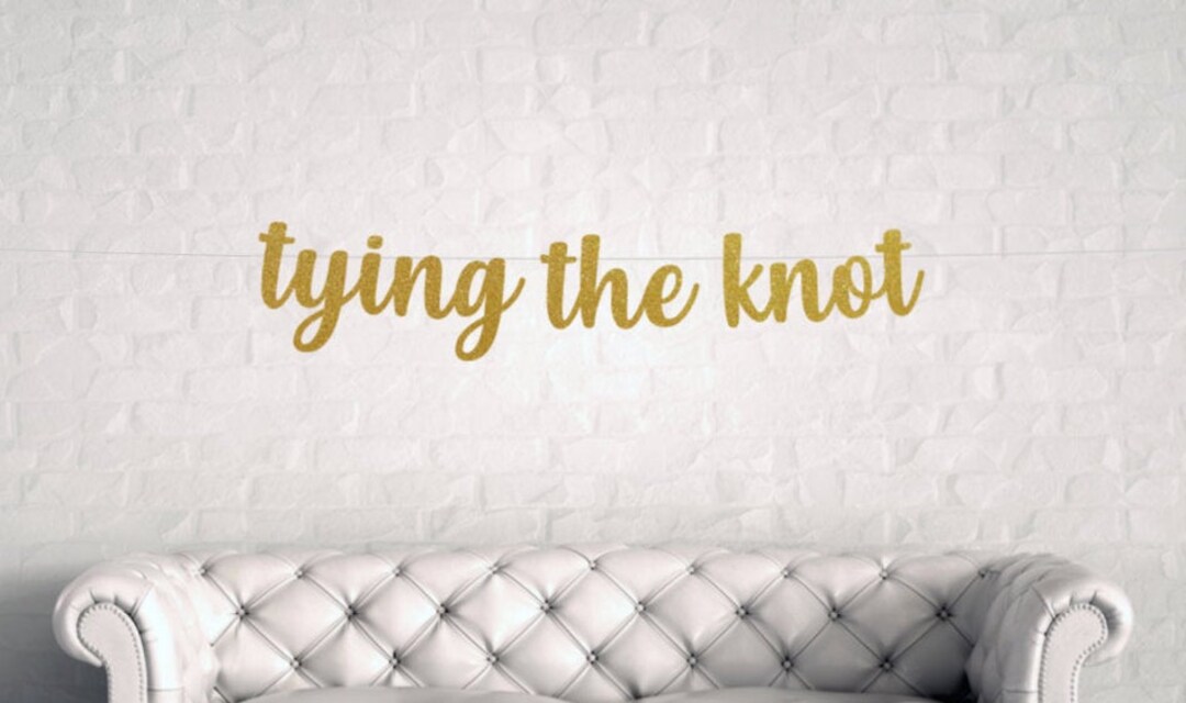 Tying the Knot Banner, Tying the Knot Sign, Bridal Shower Sign ...