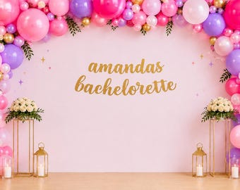 Bachelorette Banner, Bachelorette Party Banner, Custom Bachelorette Sign, Bachelorette Party Decorations, Bachelorette Party