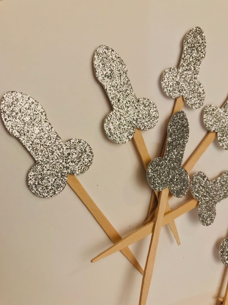 Penis Cupcake Toppers Bachelorette Toppers Bridal Shower - Etsy