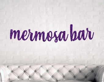 Mermaid Bachelorette Party, Mermaid Party, Mimosa Bar Banner, Mermaid Bachelorette Decorations, Mermaid Party decorations, Custom decor
