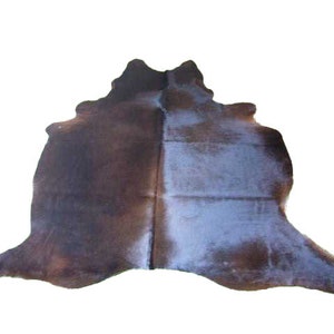 Real cowhide carpet with hair Handpicked unique brown black natural 2964 size 196 x 226 cm you get the coat EXACTLY as pictured
