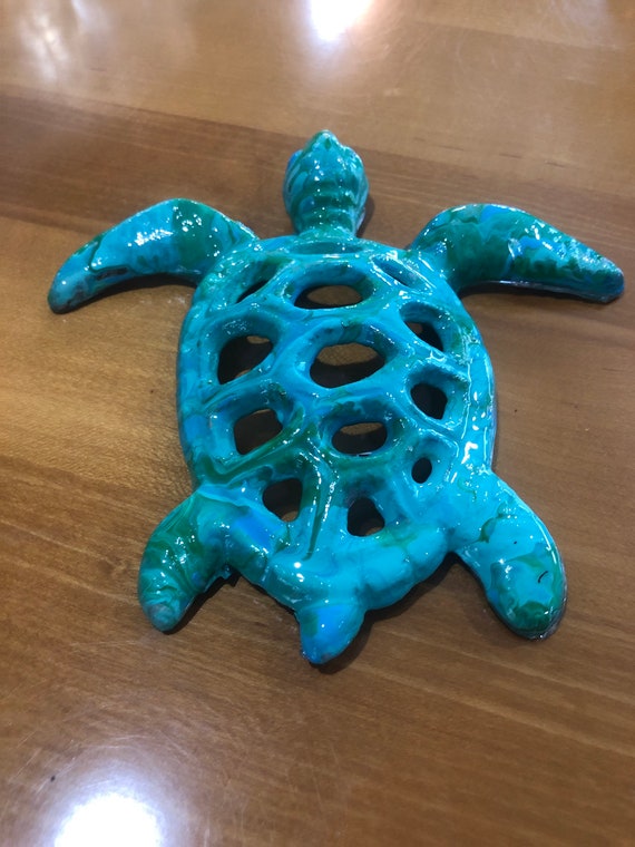 Sea Foam Turtle Etsy