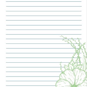 Notes Page printable Lined Note Paper A4 US Letter A5 - Etsy