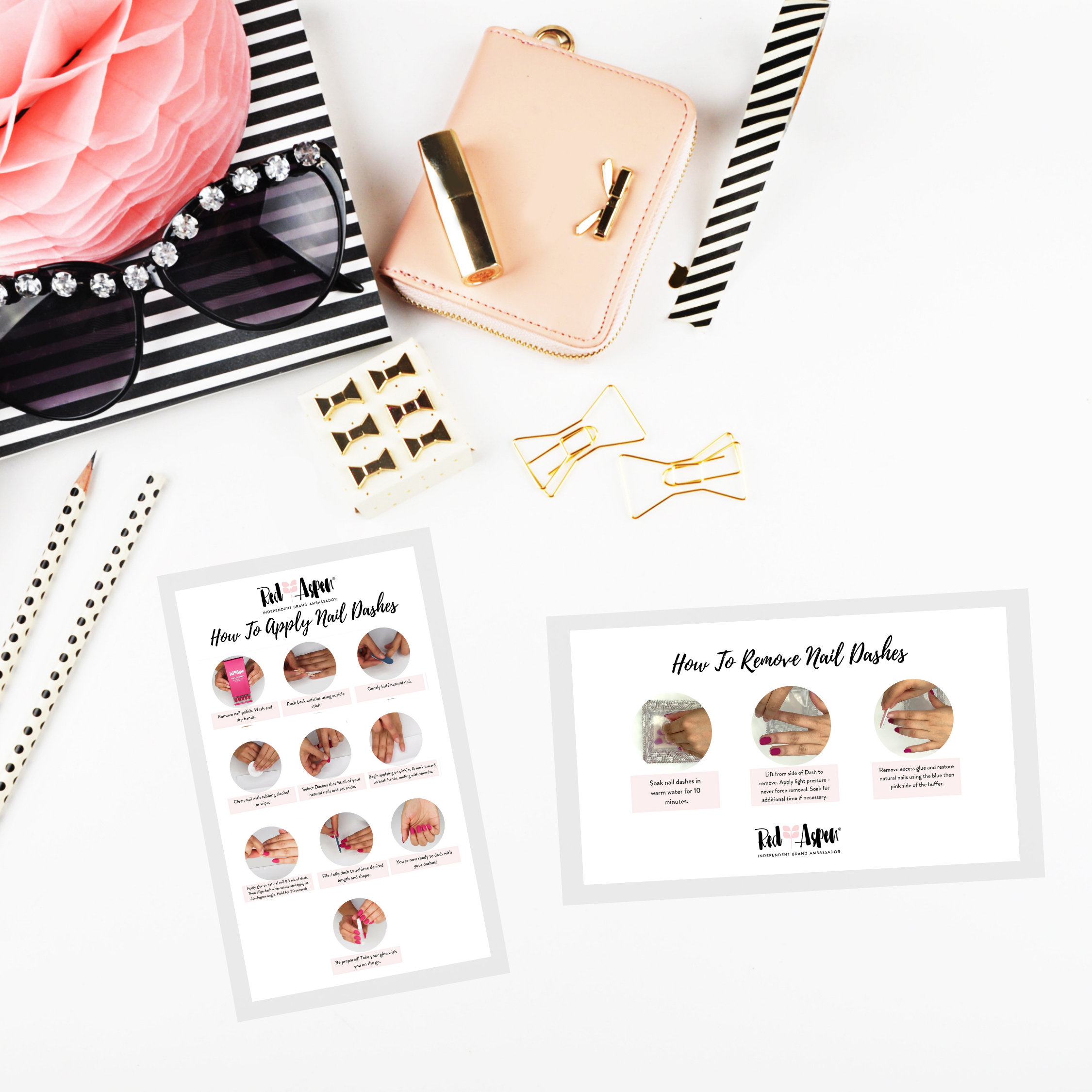 Red Aspen How To Apply Dashes Card 2x3.5 Business Card Etsy